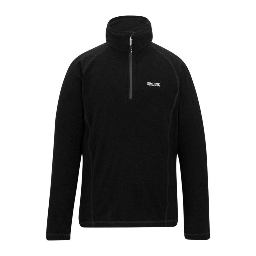 Regatta Mens Quarter Zip Fleece Top / Black